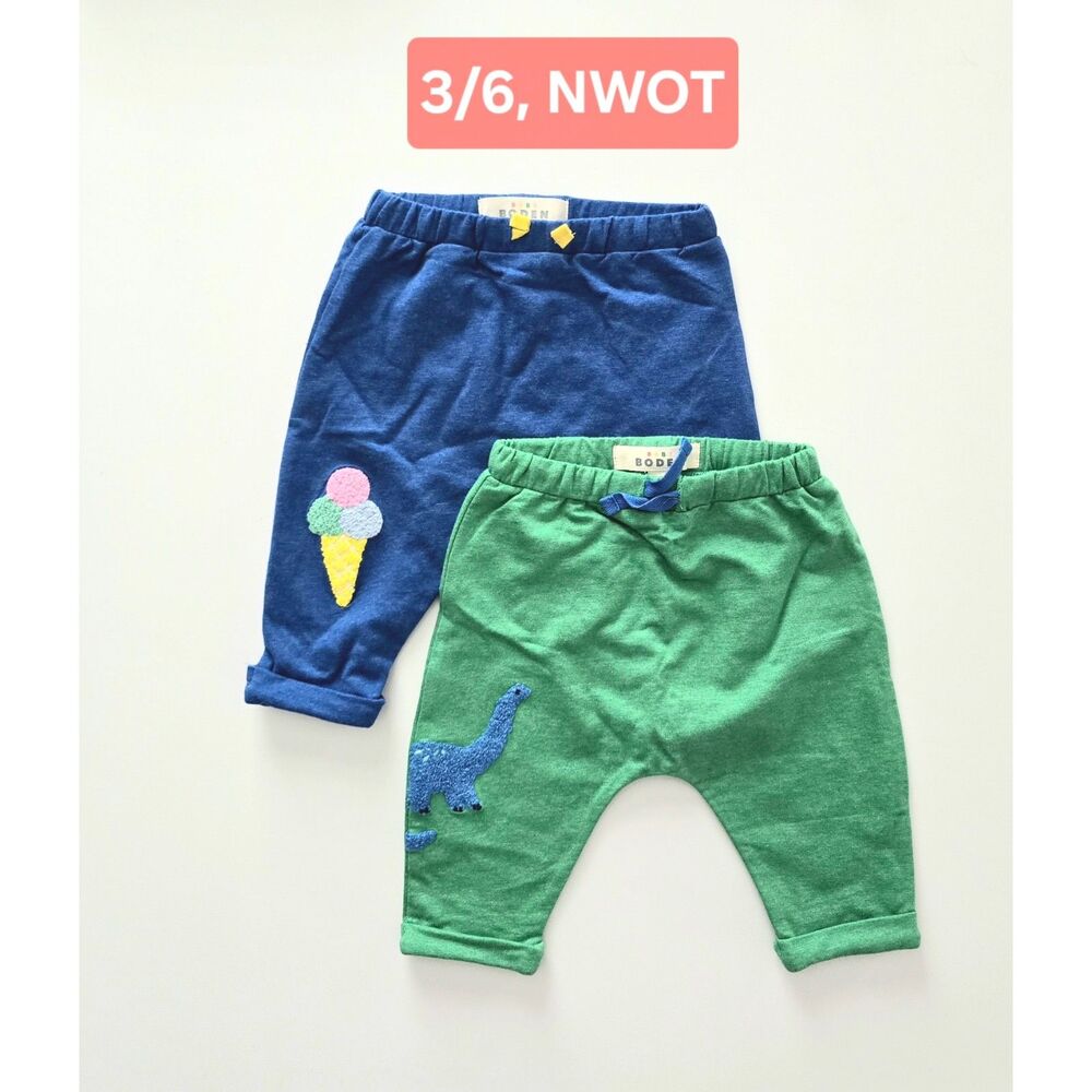 NWOT Baby Boden Light Weight Joggers Bundle (Two Pairs), Sz 3/6